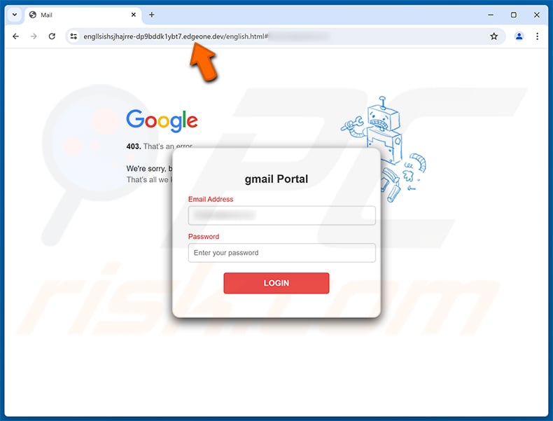 24-Hour Password Expiration Notice phishing page