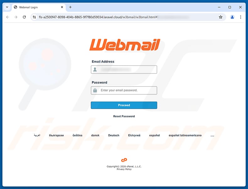 Canada Revenue Agency (CRA) Benefit Statement phishing page