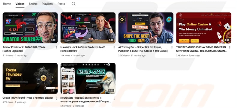 Clipboard Hijacker YouTube promotion channel