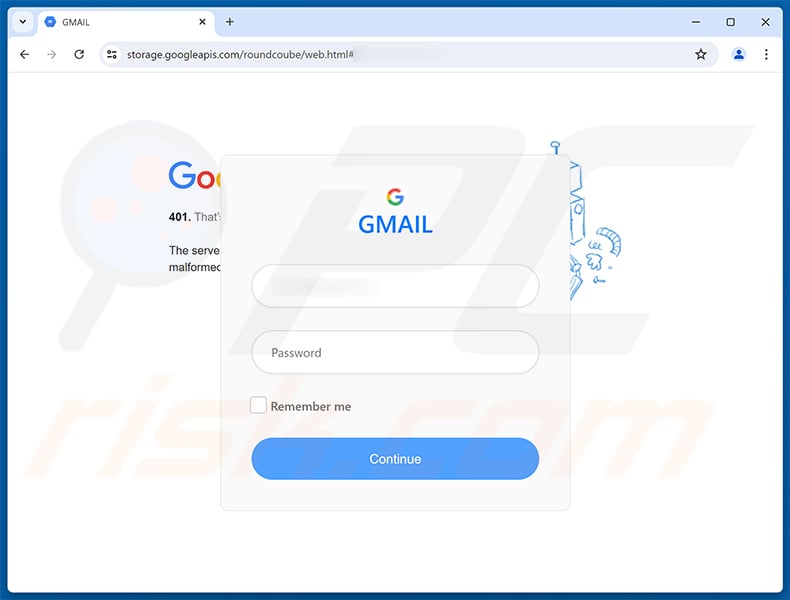 DocuSign Document For Review And Signature Email Scam phishing page