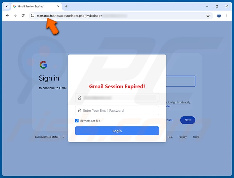 Email Account Is Currently Transmitting Viruses Scam phishing page