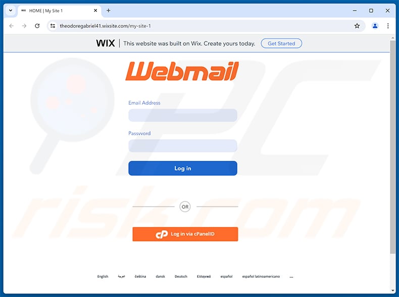 Phishing site promoted via Email Security Alert Scam (2026-07-03)