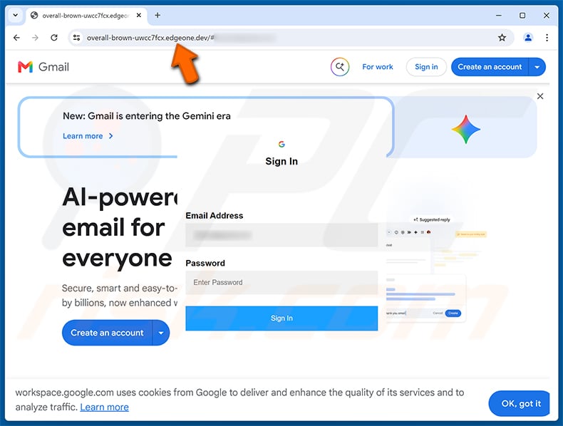 Finance Department (General Manager) Secure File phishing page
