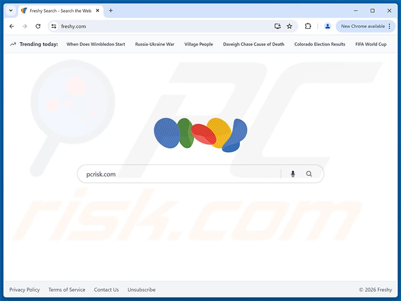 Freshy Search (freshy.com) browser hijacker