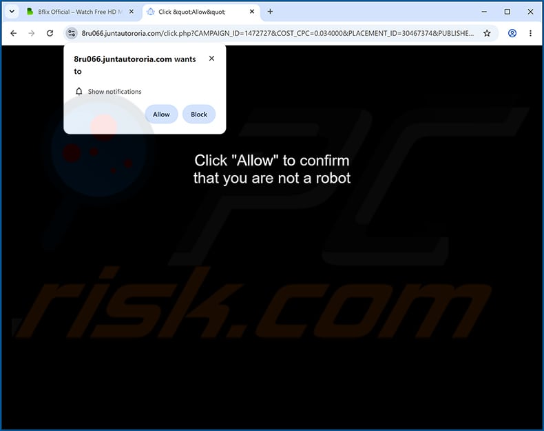 juntautororia[.]com ads