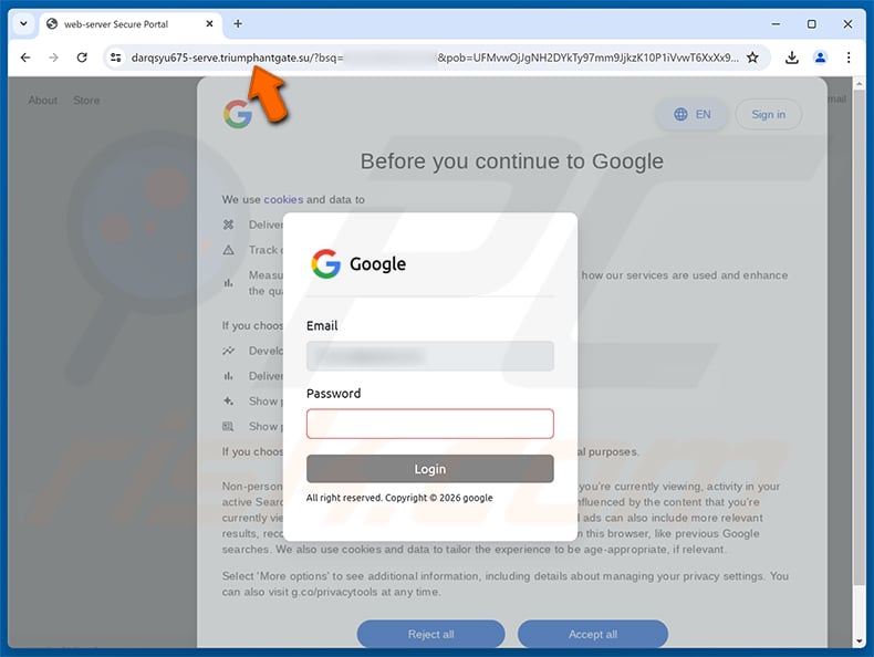 Messages Are On Hold phishing page