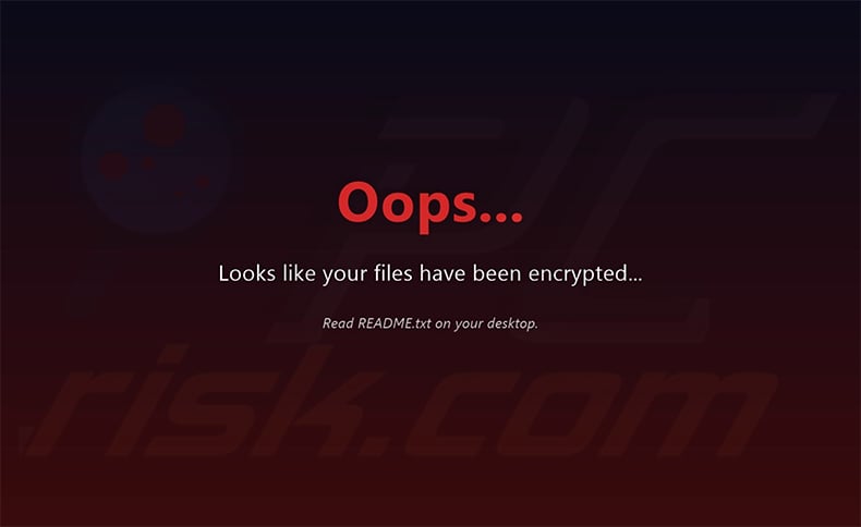 NoMatter ransomware wallpaper