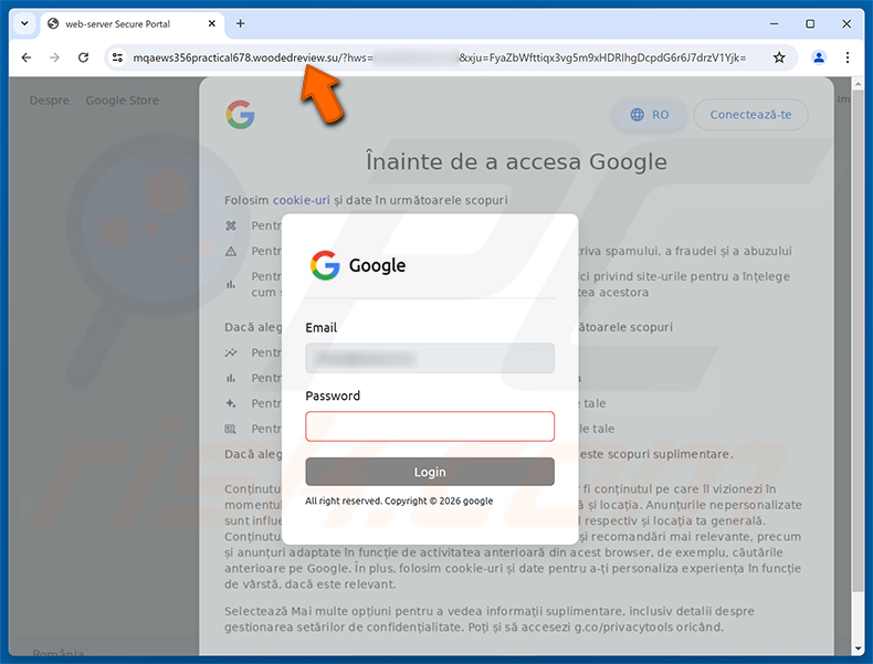 Organization Needs Information To Keep Account Secure phishing page