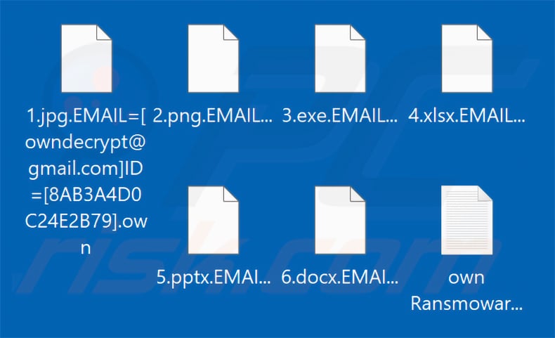 Files encrypted by Own Ransomware ransomware (.own extension)