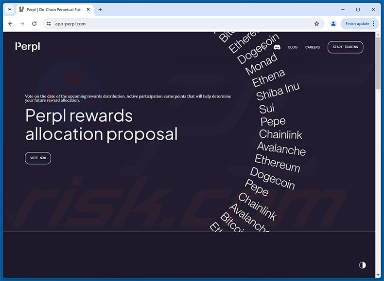 Perpl Vote Rewards Scam