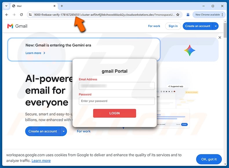 Unresolved Inbound Items Email Scam phishing page