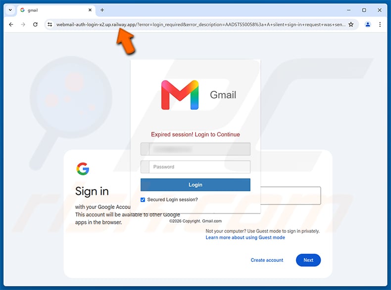 WebMail Account Will Be Blocked Due To Policy Violation phishing page