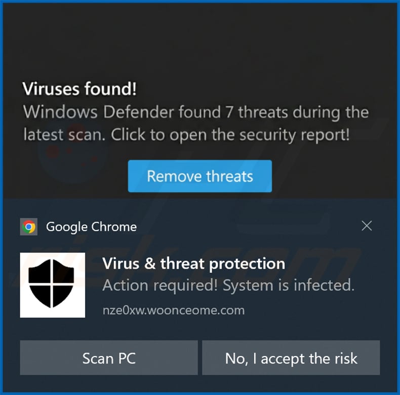 woonceome[.]com notification