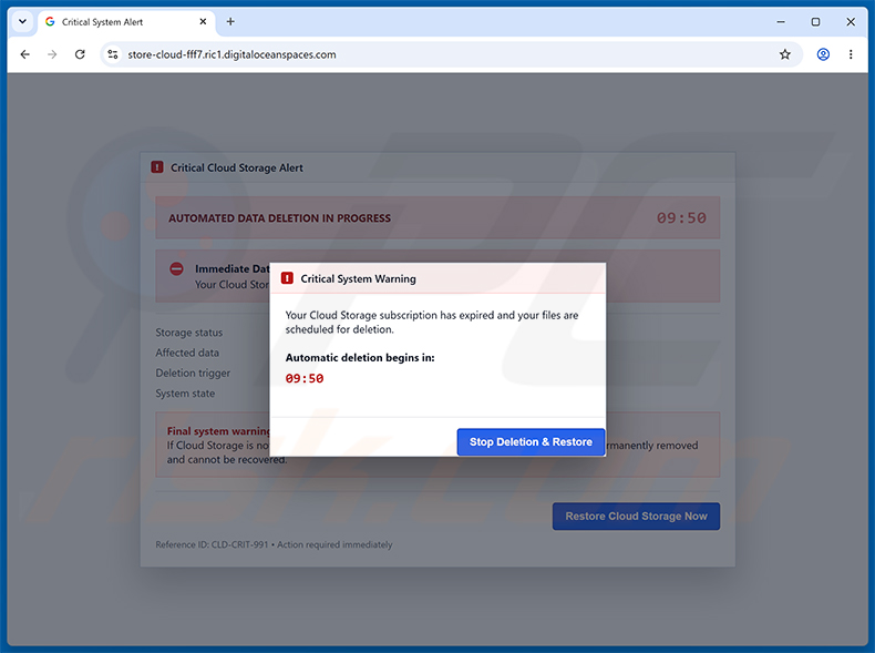 Phishing site promoted via Your Antivirus Payment Was Declined email scam (2026-07-13)