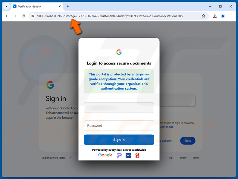 Phishing site promoted via Account Security Notice email scam (2026-08-11)