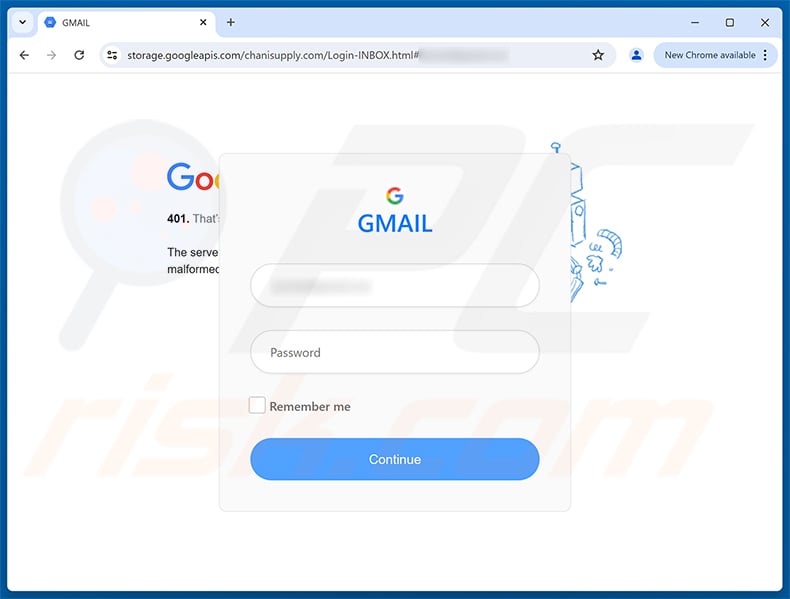 Admin Added You To The Project Email Scam phishing page