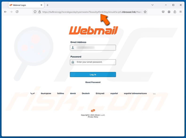 AI Detected That Your Email Account Requires Email Scam phishing page