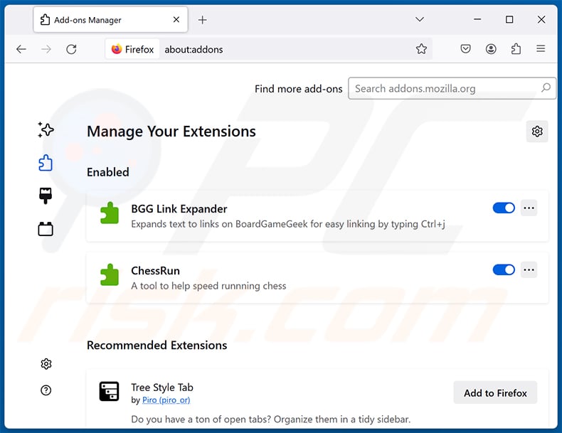 Removing astridresearch.com related Mozilla Firefox extensions