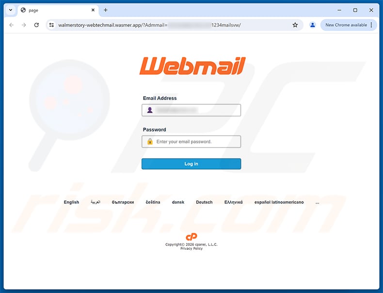 CMA CGM Shipment Tracking Email Scam phishing page