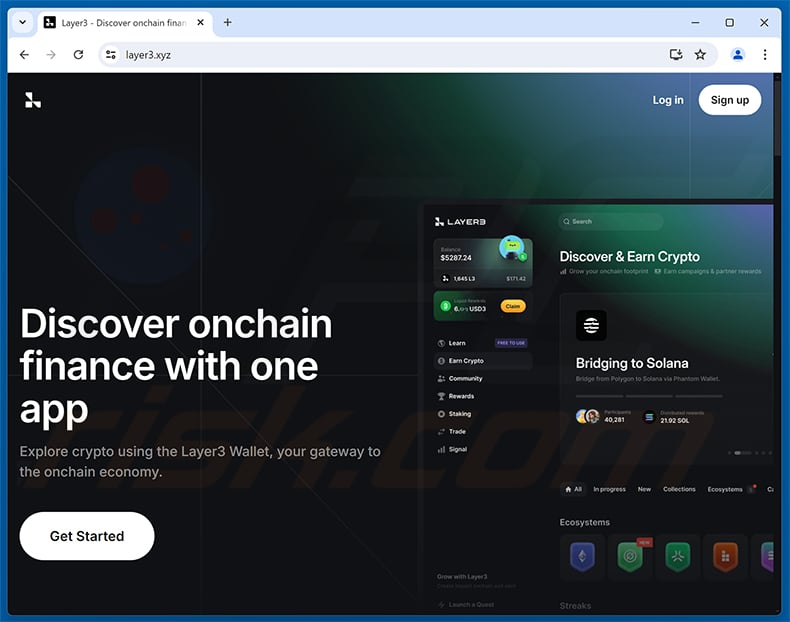 Layer3 real website (layer3.xyz)