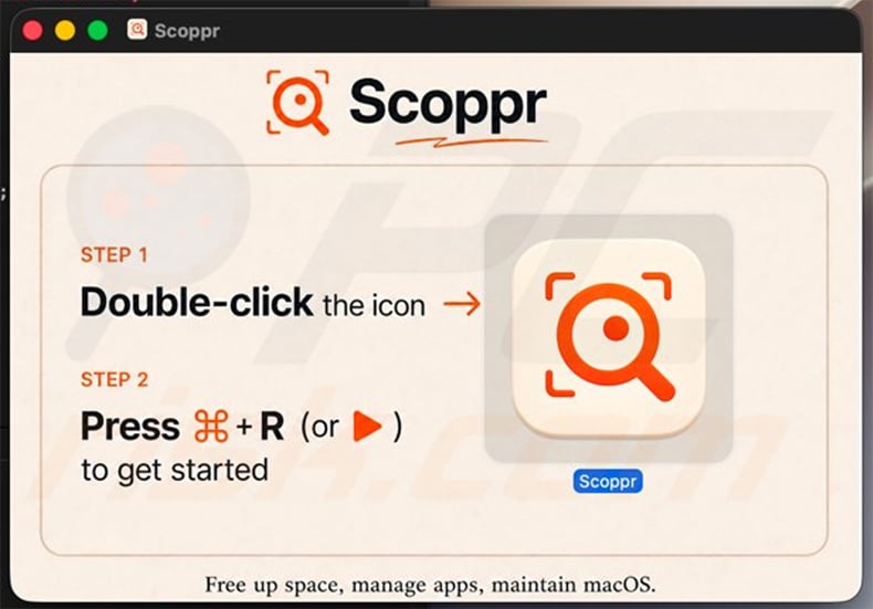 PamStealer disguising as Scoppr