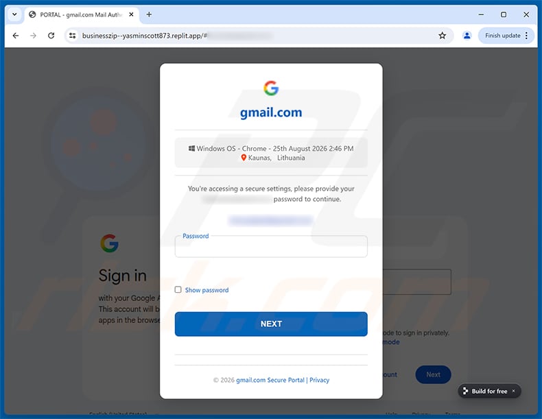Request To Permanently Delete Your Account phishing page