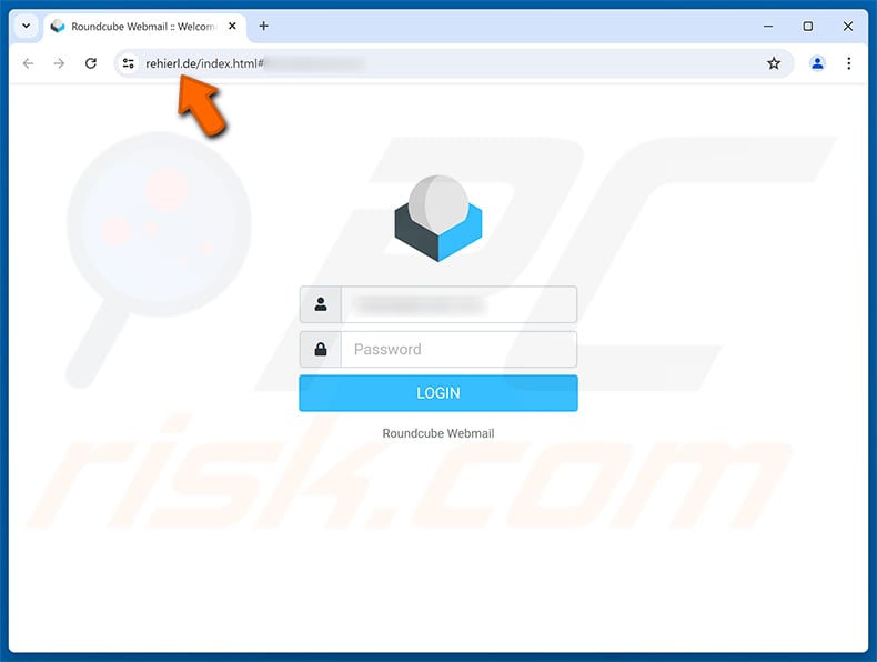 Roundcube Mailbox Is Almost Full email scam phishing page