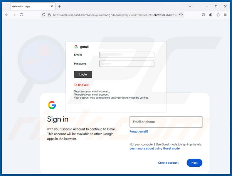 Slack Annual Subscription Renewal Email Scam phishing page