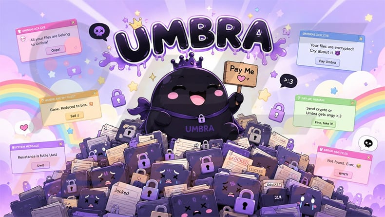 UMBRA ransomware desktop wallpaper (1)