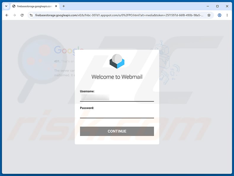 You Have Received A Tax Invoice Email Scam phishing page