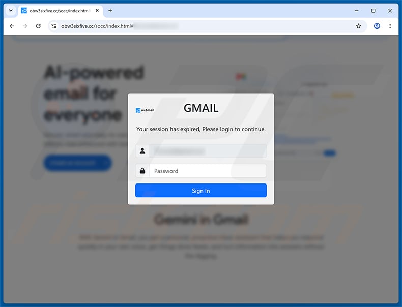 Administrative Document Has Been Generated phishing page