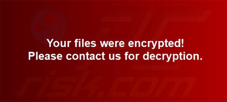 Aldet ransomware wallpaper