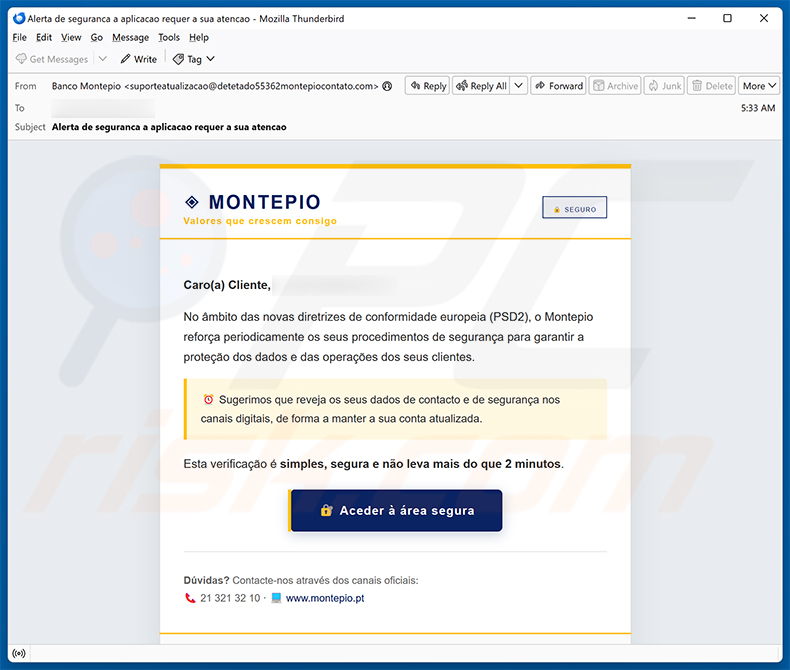 Banco Montepio Email Scam (2026-09-22)