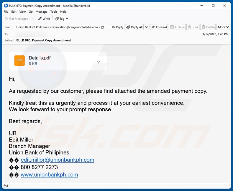 Bank Payment Copy malspam (2026-09-15)