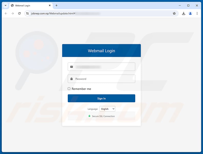 Email Account Is Marked Dormant Scam phishing page