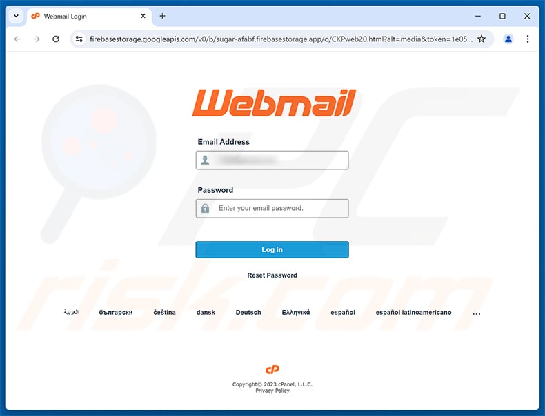 Email Validation Required Scam phishing page