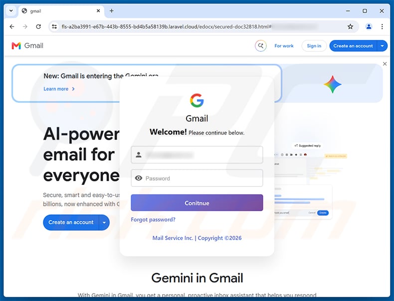 Phishing site promoted via Pending Email Release (2026-09-16)