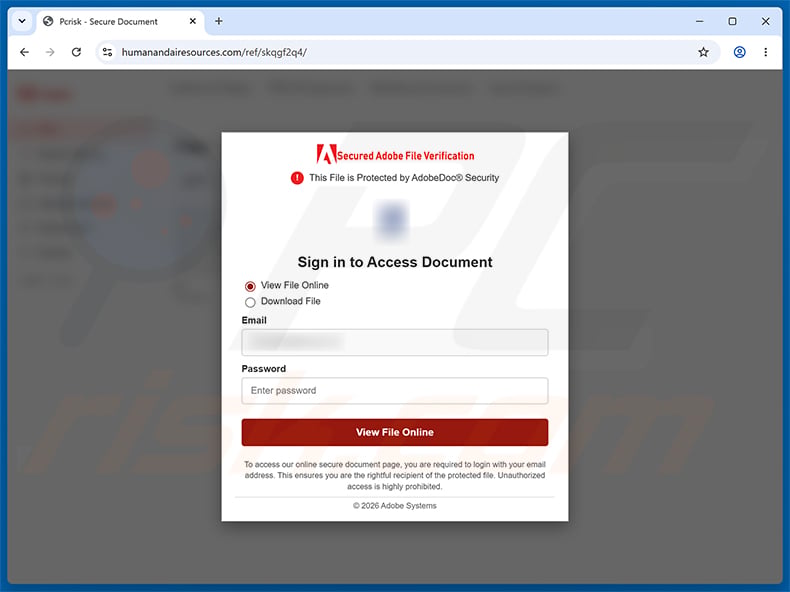 QuickBooks Online Accountant Invitation Email Scam phishing page