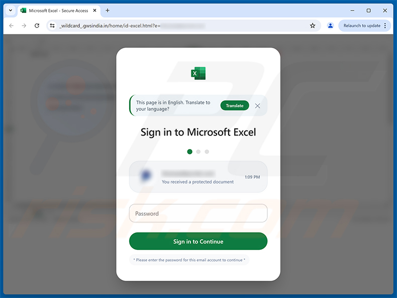 Phishing site promoted via SharePoint - Document Added To Your Workspace scam email (2026-09-01)