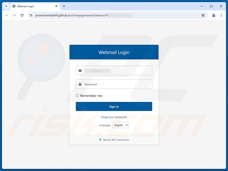 Your Email Account Requires Re-Activation phishing page