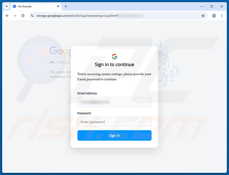 DNS Activation Required Email Scam phishing page