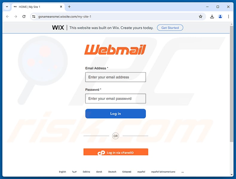 Email Failure To Receive Messages Scam phishing page