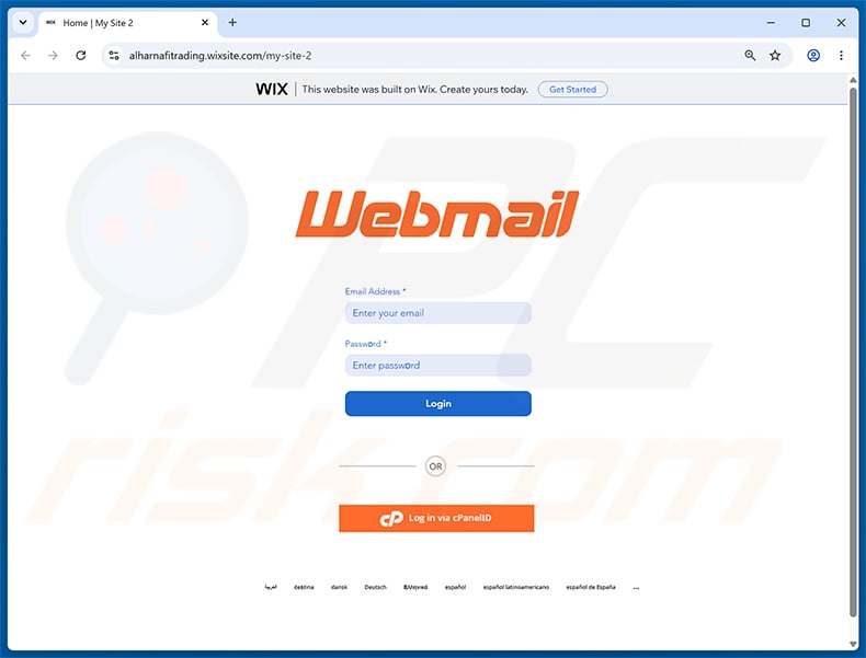 Mailbox Delivery Report Email Scam phishing page