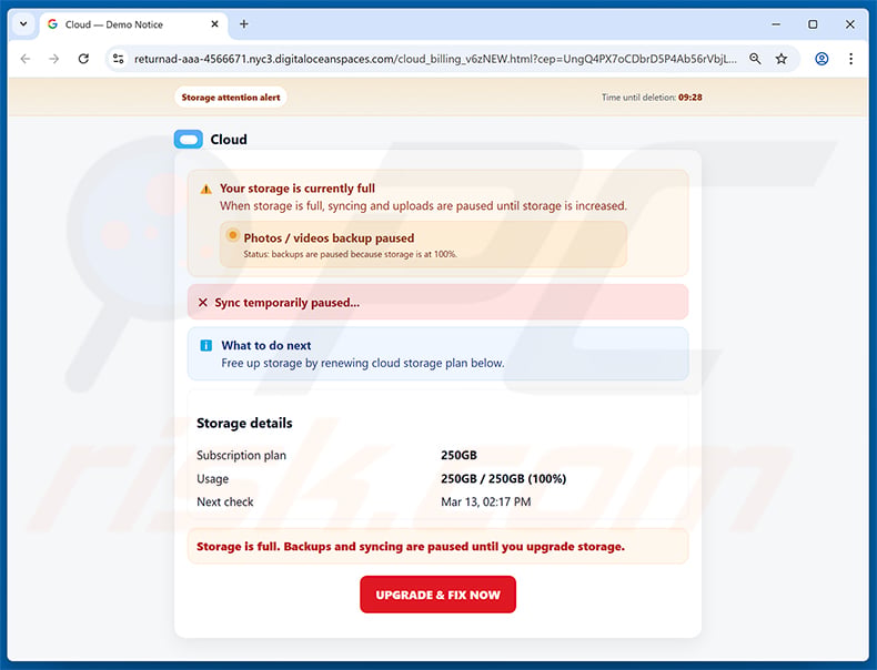 McAfee Antivirus Subscription Pending phishing page (variant 2)