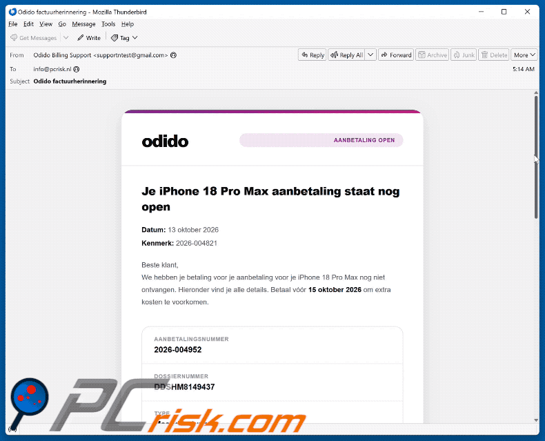 Odido - Down Payment For Phone full appearance (GIF)