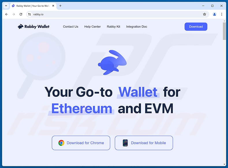 Rabby Airdrop Scam real website (rabby.io)