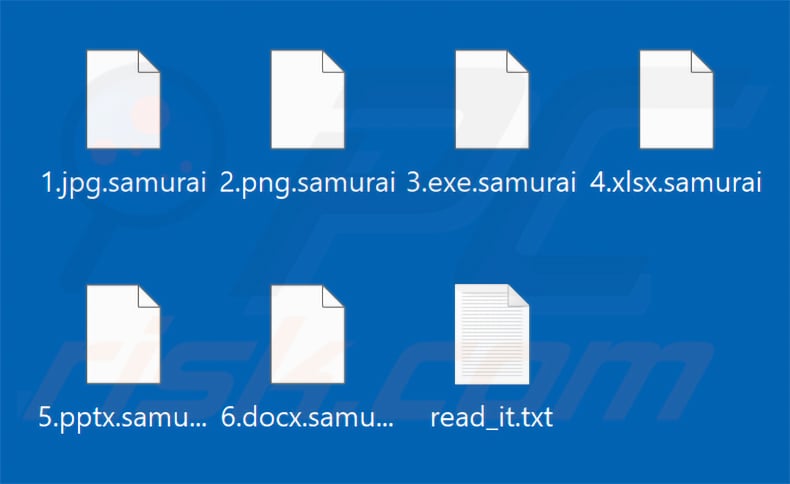 SAMURAI-SEC ransomware encrypted files (.samurai extension)