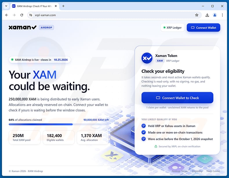 Xaman Airdrop Scam