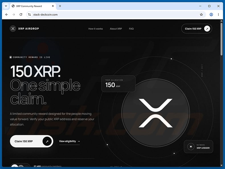 XRP Ledger Airdrop Scam