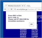 Google Chrome Fatal Error! Scam